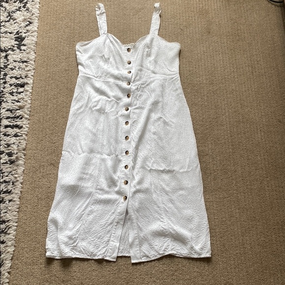 Good American The Bustier Dress, Ivory Leopard - Picture 1 of 17